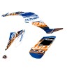 Kit Déco Quad Eraser Yamaha 350 Raptor Bleu Orange (2005-2015)
