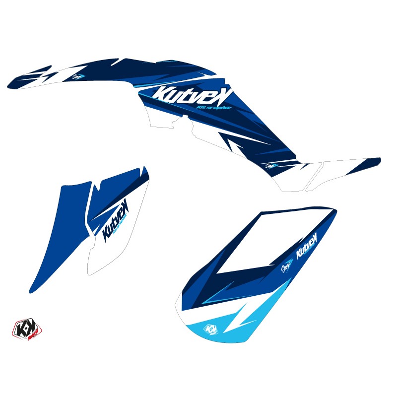 Kit Déco Quad Stage Yamaha 350 Raptor Bleu (2005-2015)