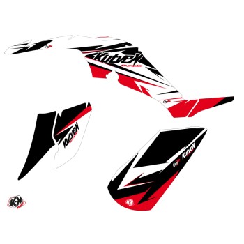 Kit Déco Quad Stage Yamaha 350 Raptor Noir Rouge (2005-2015)