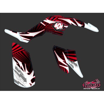Kit Déco Quad Graff Yamaha 350 Raptor Rouge (2005-2015)
