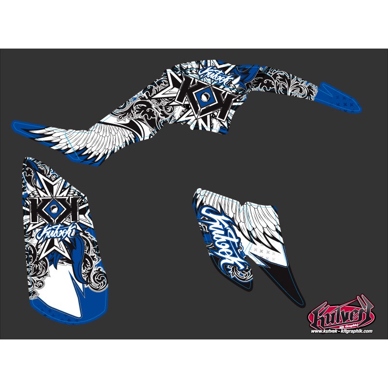 Kit Déco Quad Demon Yamaha 350 Raptor Bleu (2005-2015)