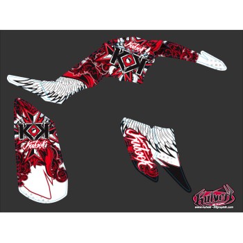 Kit Déco Quad Demon Yamaha 350 Raptor Rouge (2005-2015)
