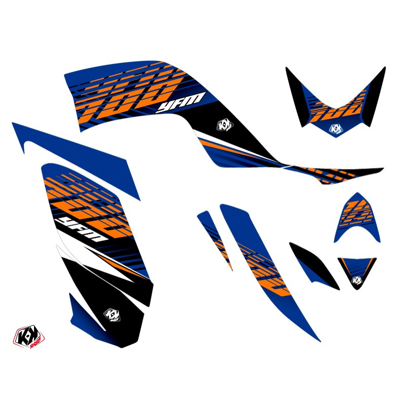 Kit Déco Quad Flow Yamaha 660 Raptor Orange (2001-2005)