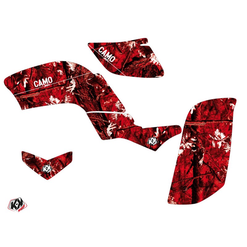 Kit Déco Quad Camo Yamaha 660 Raptor Rouge (2001-2005)