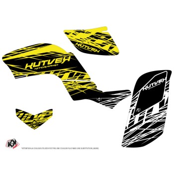 Kit Déco Quad Eraser Fluo Yamaha 660 Raptor Jaune (2001-2005)