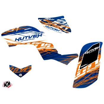 Kit Déco Quad Eraser Yamaha 660 Raptor Bleu Orange (2001-2005)