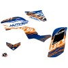 Kit Déco Quad Eraser Yamaha 660 Raptor Bleu Orange (2001-2005)