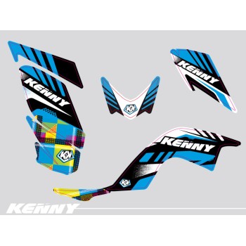 Kit Déco Quad Kenny Yamaha 700 Raptor Bleu (2006-2012)