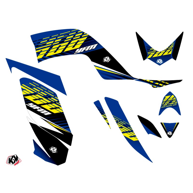 Kit Déco Quad Flow Yamaha 700 Raptor Jaune (2006-2012)
