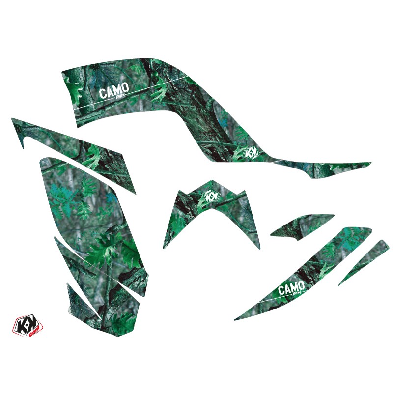Kit Déco Quad Camo Yamaha 700 Raptor Vert (2006-2012)