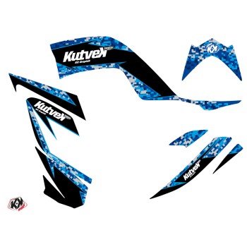 Kit Déco Quad Predator Yamaha 700 Raptor Bleu (2006-2012)