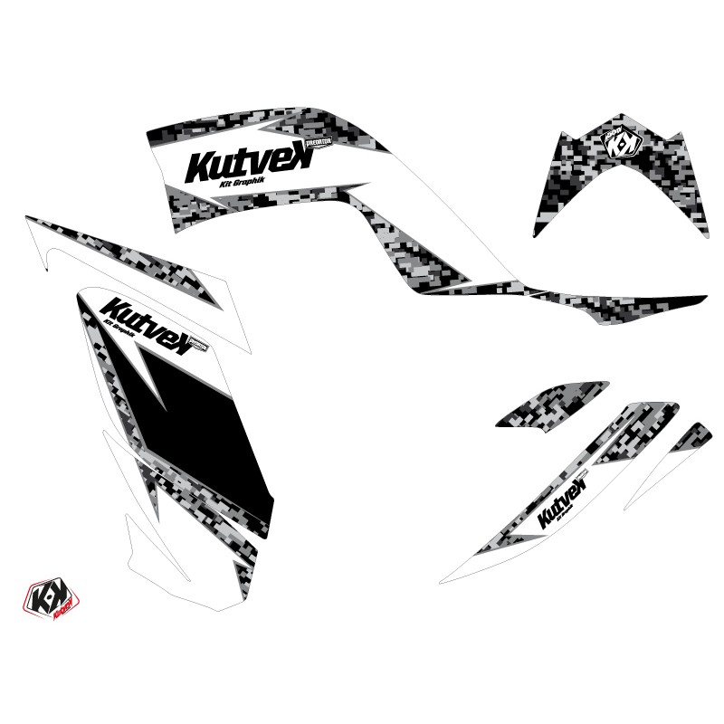 Kit Déco Quad Predator Yamaha 700 Raptor Blanc (2006-2012)