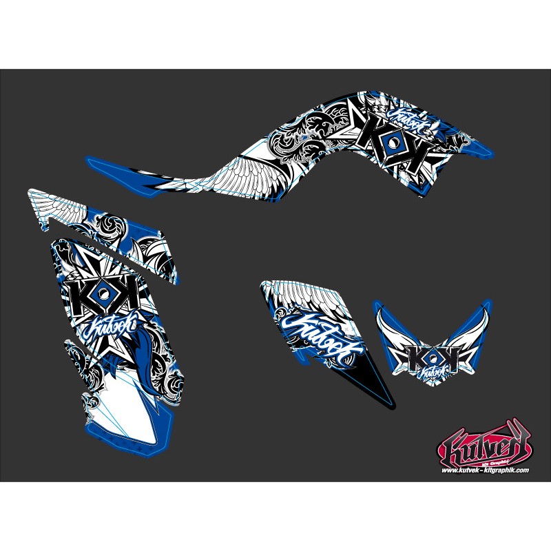Kit Déco Quad Demon Yamaha 700 Raptor Bleu (2006-2012)