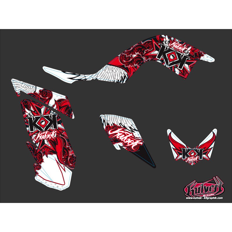 Kit Déco Quad Demon Yamaha 700 Raptor Rouge (2006-2012)