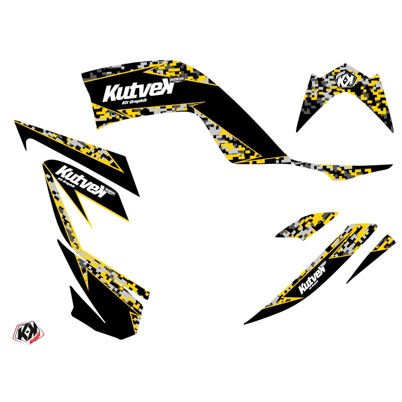 Kit Déco Quad Predator Yamaha 700 Raptor Jaune 60th Anniversary (2006