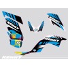 Kit Déco Quad Kenny Yamaha 700 Raptor Bleu (2013-2023)