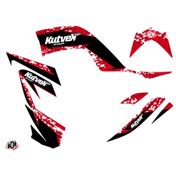 Kit Déco Quad Predator Yamaha 700 Raptor Rouge (2013-2023)