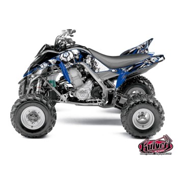 Kit Déco Quad Trash Yamaha 700 Raptor Noir Bleu (2013-2023)