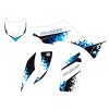 Kit Déco Quad Hangtown Yamaha 350-450 Wolverine Bleu (2006-2009)
