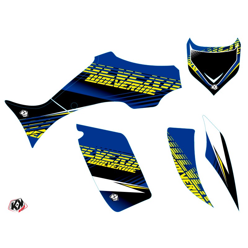 Kit Déco Quad Flow Yamaha 350-450 Wolverine Jaune (2006-2009)