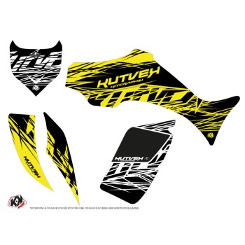 Kit Déco Quad Eraser Fluo Yamaha 350-450 Wolverine Jaune (2006-2009)