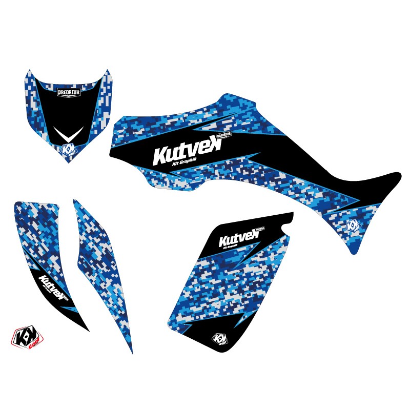 Kit Déco Quad Predator Yamaha 350-450 Wolverine Bleu (2006-2009)