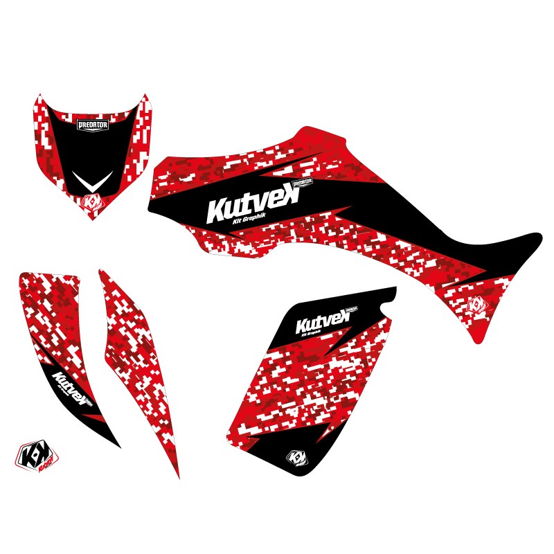Kit Déco Quad Predator Yamaha 350-450 Wolverine Rouge (2006-2009)