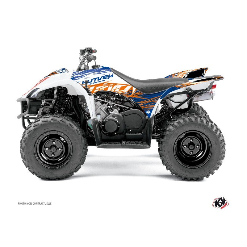 Kit Déco Quad Eraser Yamaha 350-450 Wolverine Bleu Orange (2006-2009)