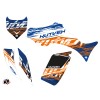 Kit Déco Quad Eraser Yamaha 350-450 Wolverine Bleu Orange (2006-2009)