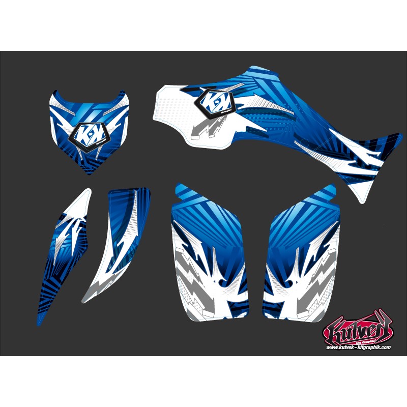 Kit Déco Quad Graff Yamaha 350-450 Wolverine Bleu (2006-2009)