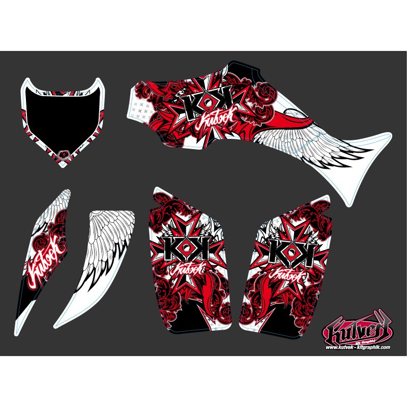 Kit Déco Quad Demon Yamaha 350-450 Wolverine Rouge (2006-2009)