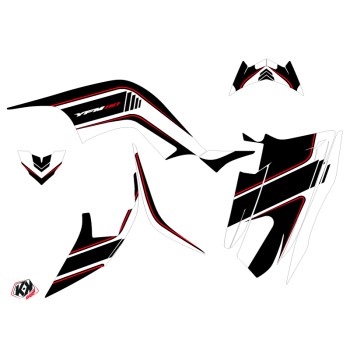 Kit Déco Quad Corporate Yamaha 90 Raptor Noir (2009-2023)