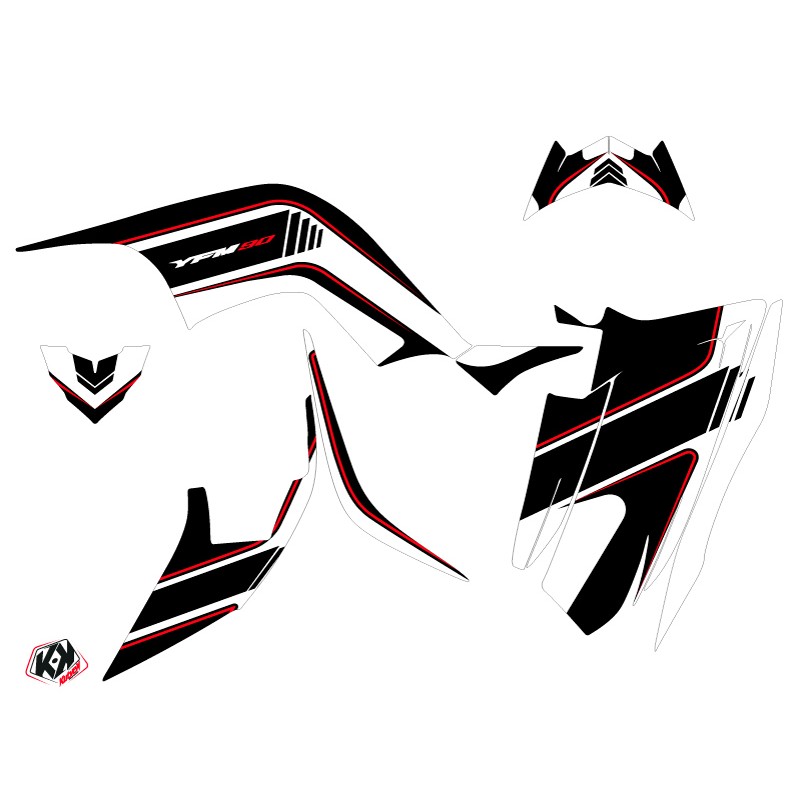 Kit Déco Quad Corporate Yamaha 90 Raptor Noir (2009-2023)