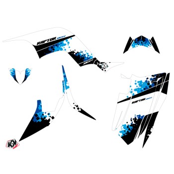 Kit Déco Quad Hangtown Yamaha 90 Raptor Bleu (2009-2023)