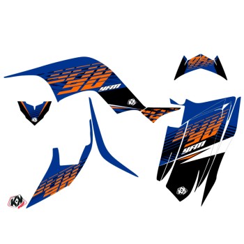 Kit Déco Quad Flow Yamaha 90 Raptor Orange (2009-2023)