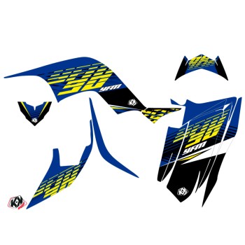 Kit Déco Quad Flow Yamaha 90 Raptor Jaune (2009-2023)