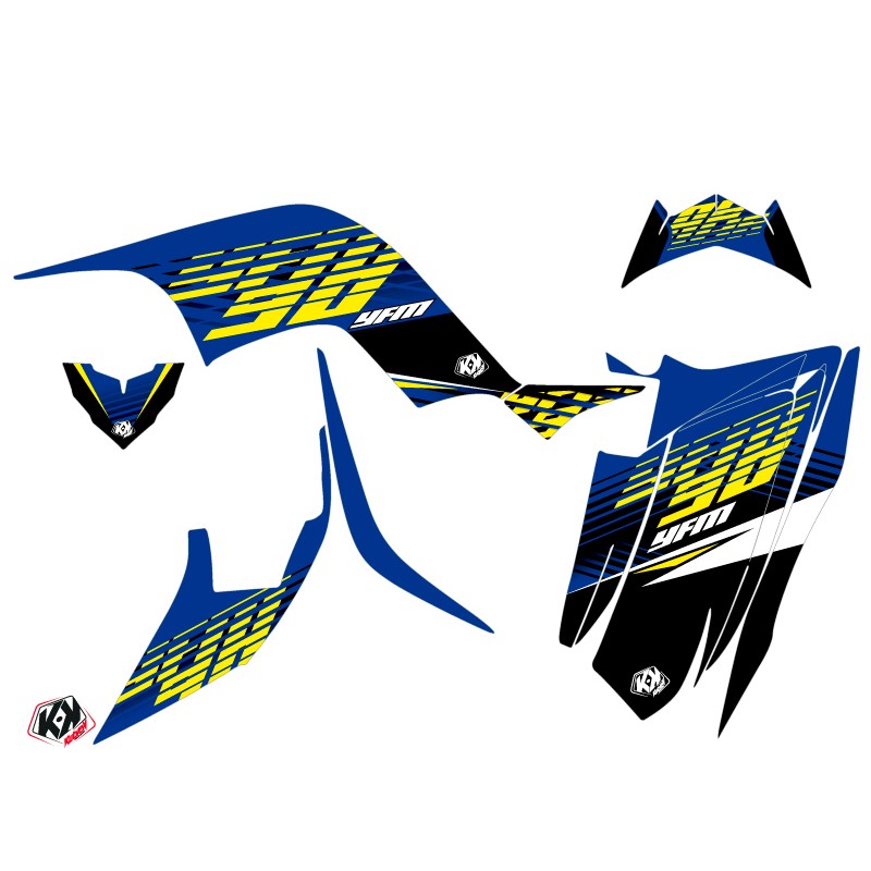 Kit Déco Quad Flow Yamaha 90 Raptor Jaune (2009-2023)
