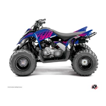 Kit Déco Quad Flow Yamaha 90 Raptor Rose (2009-2023)