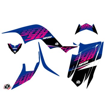 Kit Déco Quad Flow Yamaha 90 Raptor Rose (2009-2023)