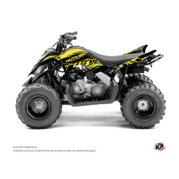 Kit Déco Quad Eraser Fluo Yamaha 90 Raptor Jaune (2009-2023)