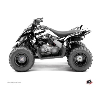 Kit Déco Quad Predator Yamaha 90 Raptor Blanc (2009-2023)