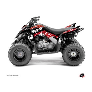Kit Déco Quad Predator Yamaha 90 Raptor Rouge (2009-2023)