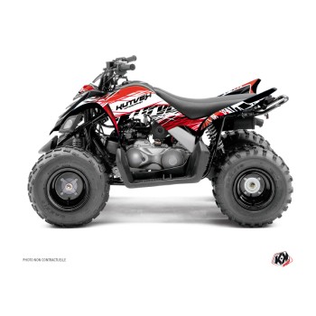 Kit Déco Quad Eraser Yamaha 90 Raptor Rouge Blanc (2009-2023)