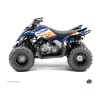 Kit Déco Quad Eraser Yamaha 90 Raptor Bleu Orange (2009-2023)