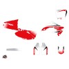 Kit Deco Moto Cross Nasting Honda 250 CR Blanc Rouge