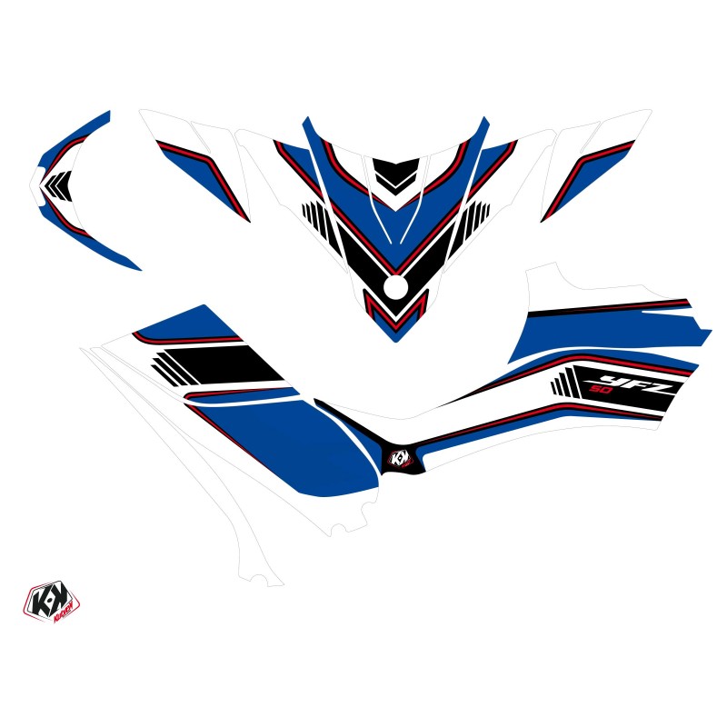Kit Déco Quad Corporate Yamaha 50 YFZ Rouge (2016-2023)