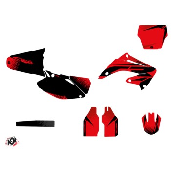 Kit Deco Moto Cross Nasting Honda 250 CR Rouge Noir