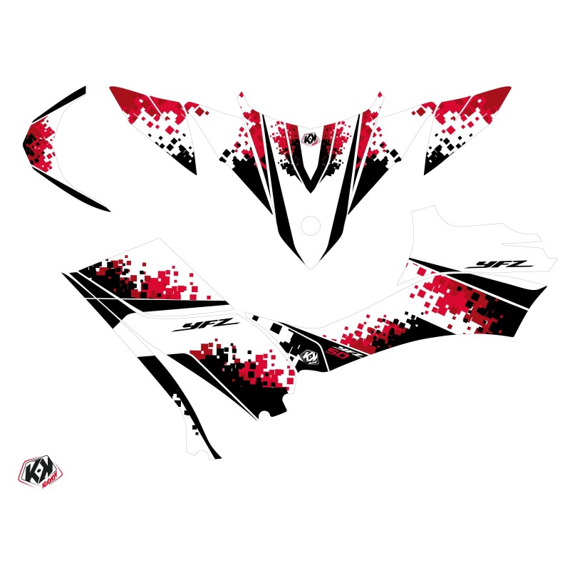 Kit Déco Quad Hangtown Yamaha 50 YFZ Rouge (2016-2023)