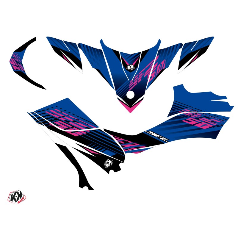 Kit Déco Quad Flow Yamaha 50 YFZ Rose (2016-2023)