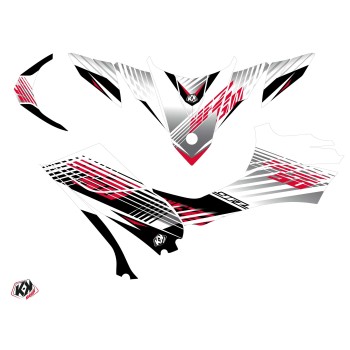 Kit Déco Quad Flow Yamaha 50 YFZ Rouge (2016-2023)